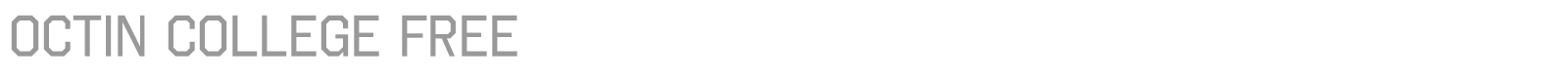 Octin College font preview